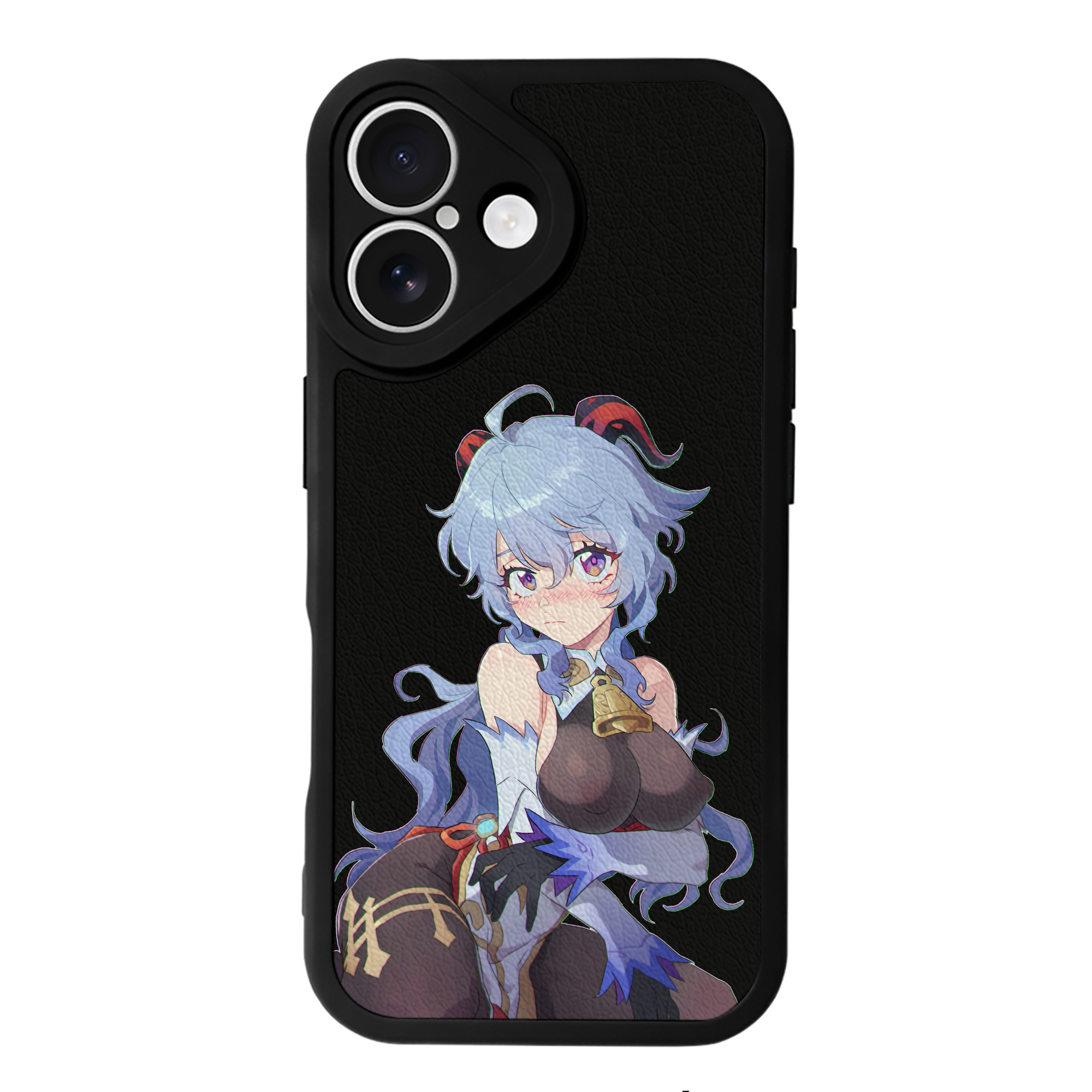 げんし神 甘雨 かんう genshin Ganyu 【iPhone 16シリーズ対応】シリコンスマホケース（レザー調） 材質：シリコン